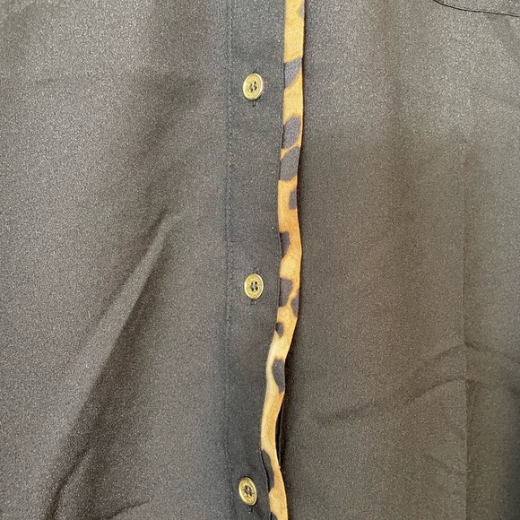 Calvin Klein Sheer button down blouse by size large - Picture 4 of 8